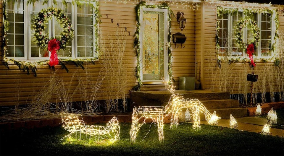 32M Solar String Fairy Lights Christmas Lights Outdoor Waterproof Garland Solar Power Lamp Christmas For Garden Decoration