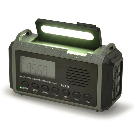 Solar Hand Crank AM FM SW NOAA Weather Radio 4 Ways Powered 10000MAh Multifunction Radio Torch SOS Alarm Power Bank for Survival