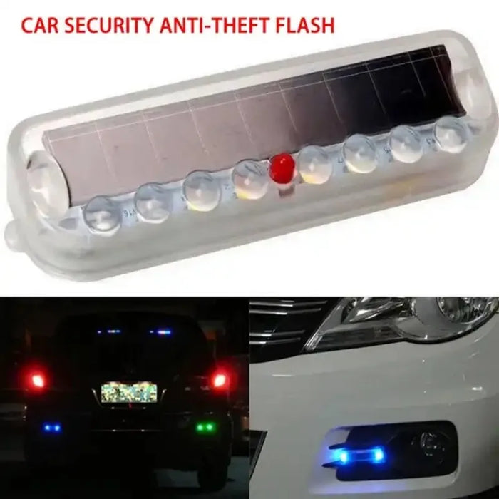 Solar LED Car Anti-rear-end Collision Light Anti-collision Warning Wiring Free Light Vibration Sensor Flashing Breathing Light