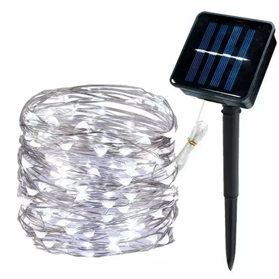 32/22M Solar String Lights Outdoor Waterproof Fairy Garland Lights 300LED 8 Modes Christmas Party Garden Patio Wedding Decor