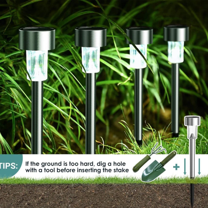 Solar Light Garden Decoration Tools Outdoor Solar Powered Lamp Waterproof Landscape Lighting for Pathway Patio Yard Lawn
