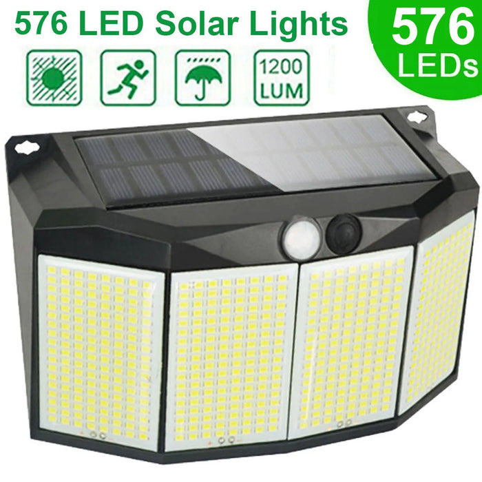 3 Modes Split Solar Lights Outdoor Waterproof with Motion Sensor Floodlight Remote Control for Patio Garage Backyard Wall Lamps