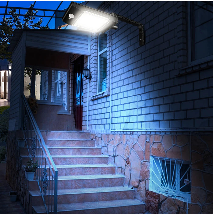 Solar Flood Lights Outdoor 360 Degree Swiveling Solar Security Lamp Solar Motion Sensor Light Ecofriendly and Energy Saving