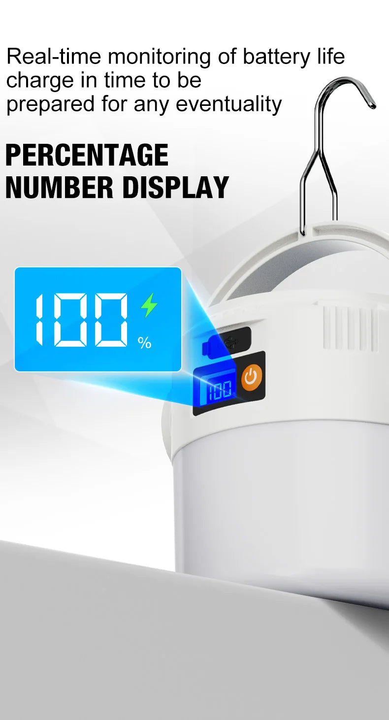 Solar Camping Lights Lightweight Led Camping Lantern Waterproof Foldable Lights For Outdoor Home Hiking Night Use