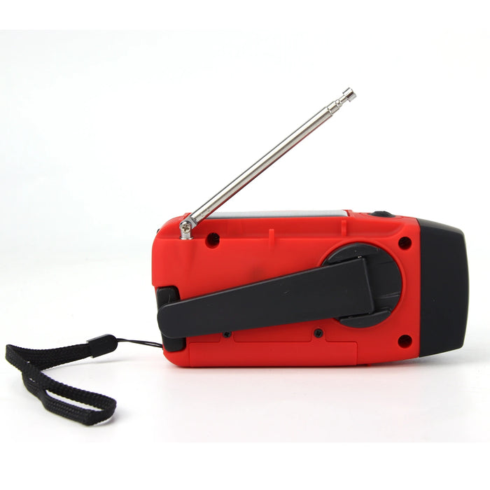 Multifunctional Solar Hand Crank Radio FM AM WB NOAA Weather Radio 2000mAh USB Charging Emergency LED Flashlight Power Ban
