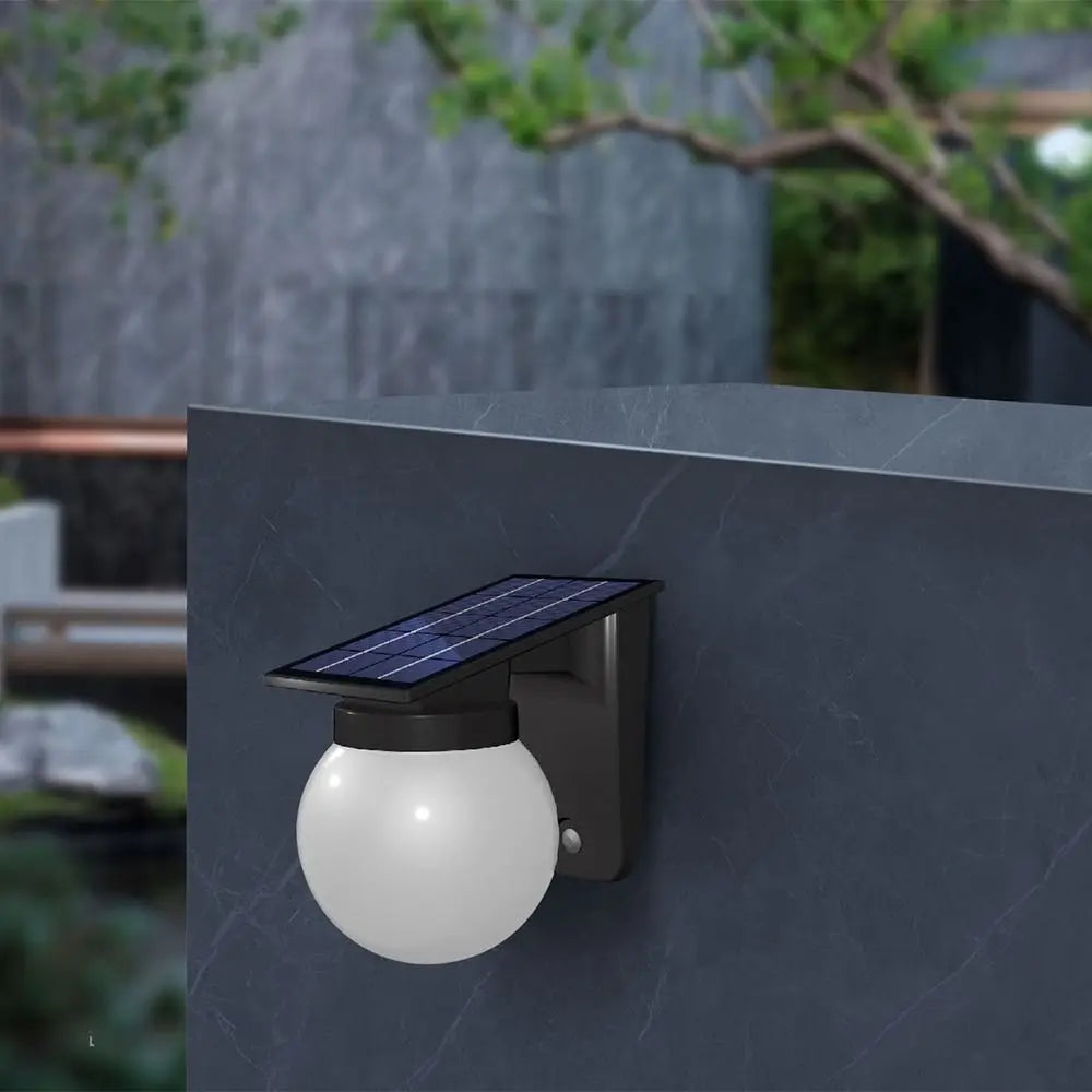 Auto on/Off Solar Wall Light Wall Mounted IP65 Waterproof Solar Induction Lamp Durable Sturdy Outdoor Solar Wall Lamp