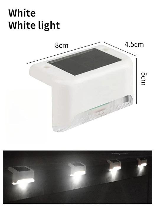 Solar Deck Lights 1-6 PacK Outdoor Step Lights Waterproof Led Solar Lamp For Stairs Railing Step Fence Yard Patio and Pathway
