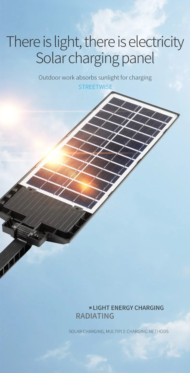NEW Outdoor Solar LED Lights Waterproof 8000 Lm Super Bright Wall Lamp With Motion Sensor Remote Control Garden Street Light