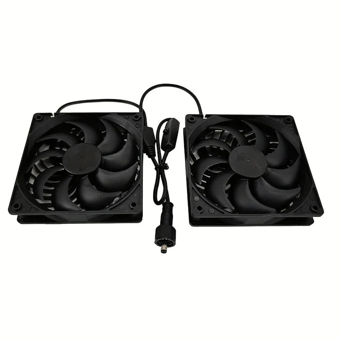 Solar fan set, waterproof and portable solar panel and fans, suitable for greenhouses, poultry houses, solar charging