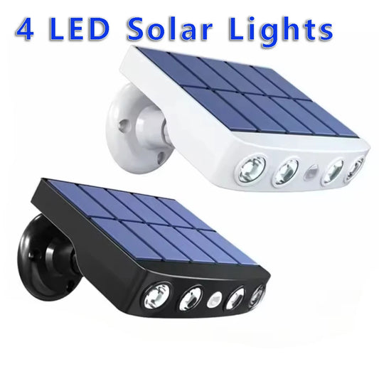 Outdoor Solar Lights Household Courtyard Lawn Garden Wall Light Lighting Human Body Induction Sensor Monitoring Street Lamp