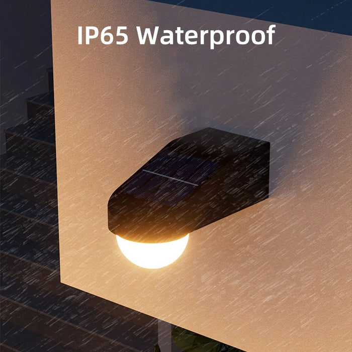 Outdoor Solar Fence Lights IP65 Waterproof Wall Lights Dusk to Dawn Deck Light For Backyard Railing Step Patio Stair Railings