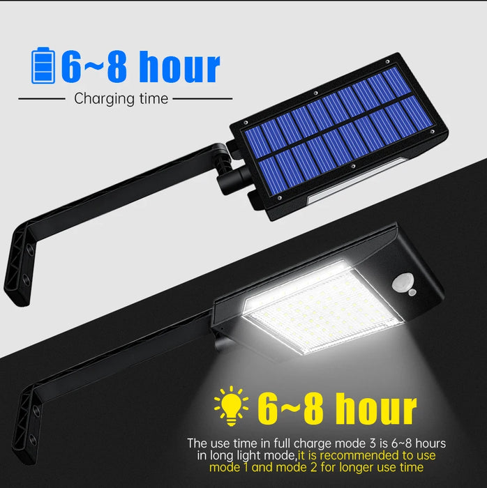 Solar Flood Lights Outdoor 360 Degree Swiveling Solar Security Lamp Solar Motion Sensor Light Ecofriendly and Energy Saving
