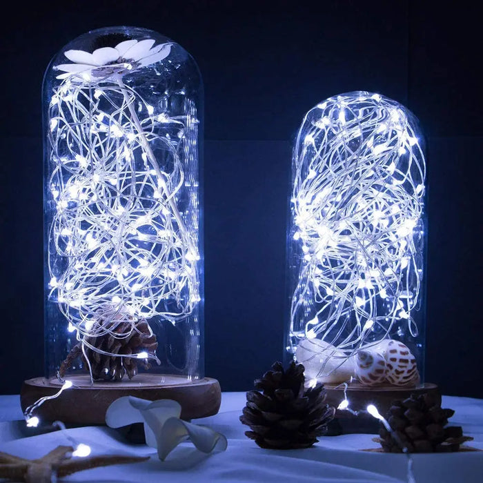 Solar Christmas String Lights Outdoor Solar Fairy Lights 8 Lighting Modes Twinkle Lights for Garden Party Wedding Xmas Decor