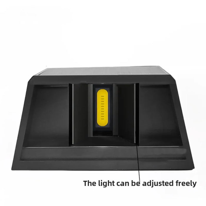 Solar Powered Outdoor Wall Light, Decorative Garden Fence Lamp for Landscaping, Waterproof Patio Wall Washer Light