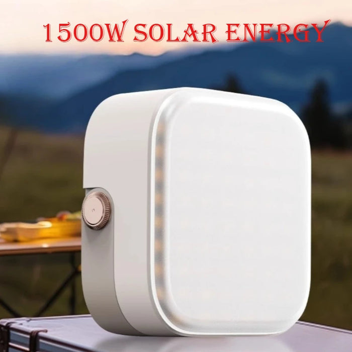 Solar Energy Outdoor Camping Light Portable Waterproof Large-capacity Lithium Battery High Power Camping Light Outdoor Supplies