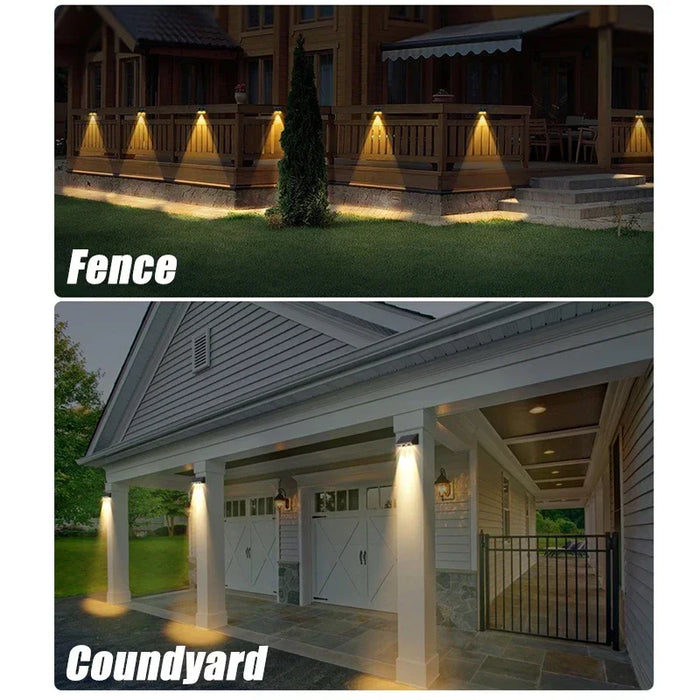 Solar Wall Light Outdoor LED Lamp Waterproof 1/2/3/4LED Beads Solar Powered for Porch Balcony Countyard Wall Fence Decortions