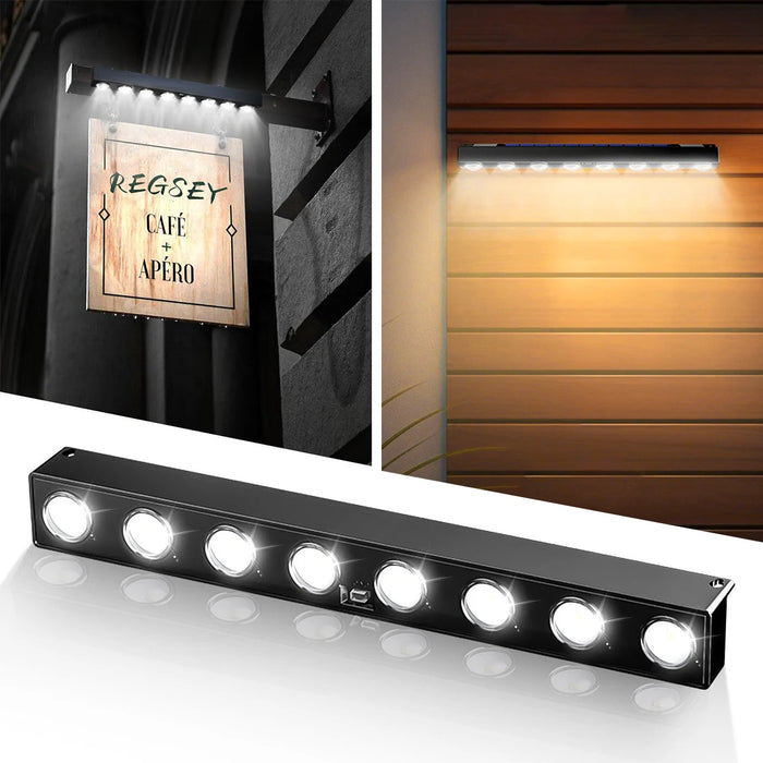 Led Solar Wall Light Bulb Lamp Exterior Intelligent Control 4leds/6leds/8leds Outdoor Cool White\Warm White Lights Wall-mounted