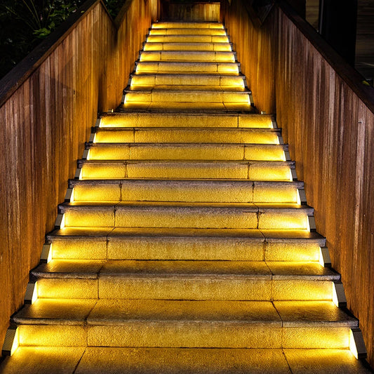 Solar Step Lights, Outdoor Stair Lights, Step Lights, Courtyard Decorative Atmosphere Lights, Suitable for Courtyard, Garden, Park, Deck, Stair Step Decoration
