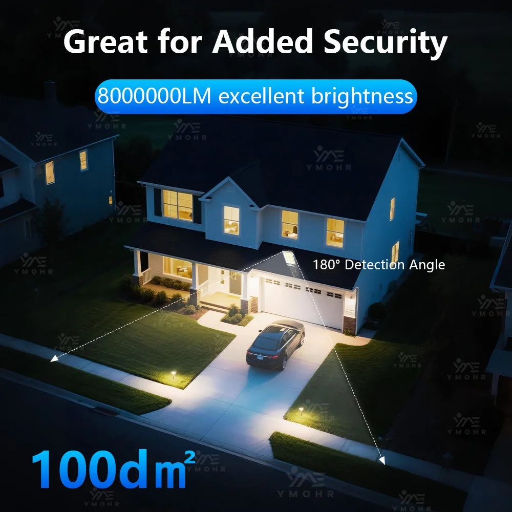 Big Led High Power Solar Street Lamp for Outdoor Garden Lighting Solar Sensor Lamp Outdoor Led Spotlights Decoration Wall Lights