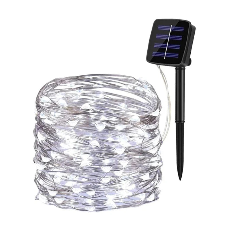 32M Solar String Fairy Lights Christmas Lights Outdoor Waterproof Garland Solar Power Lamp Christmas For Garden Decoration