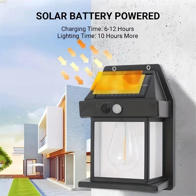 Powerful Outdoor Solar LED Street Light Waterproof Solar Lamp Garden Yard Pathway Wall Decoration External Lighting Fixture