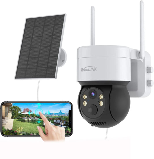 Solar Camera WiFi Outdoor 4MP HD Wireless Security CCTV Waterproof Night Vision Pan/Tilt  Surveillance Camera with Solar Panel