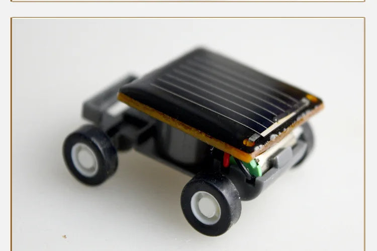 Solar Power Mini Sports Car Smaller Solar Power Project Car Mini Toy Car Educational Gadget Kids Gift Funny Racer