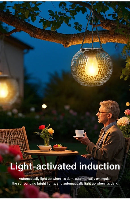 Solar Lantern Outdoor Solar Lights For Outside Decorative Hanging Lights Waterproof Solar Lanterns Hollowed-out Yard Garden Lamp