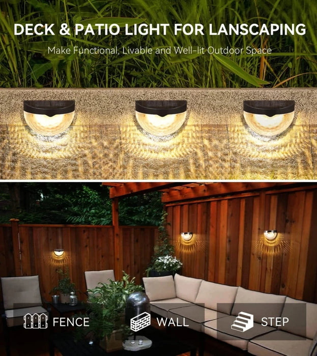LED Solar Light Outdoor Wall Lamps Energy Garden Lamps Waterproof Solar Fence Lamp Christmas Decoration Festoon Led Light