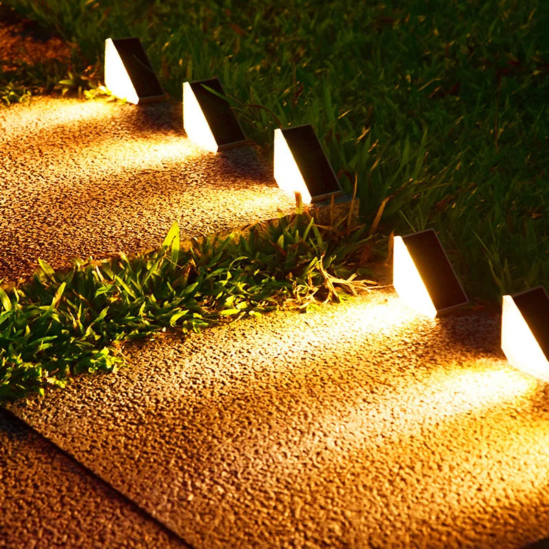 Solar Stair Lights with Motion Sensor Waterproof  IP67 3 Mode RGB Color Changing Step Light LED Lights for Steps Patio Garden