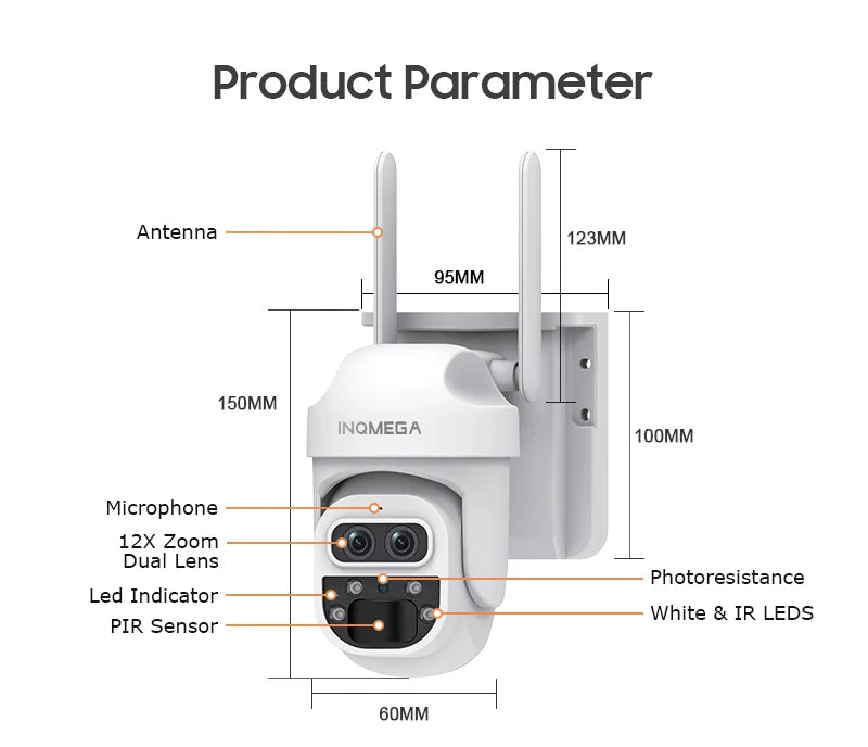 Solar Camera Security Cameras Wireless WIFI / 4G Solar Outdoor Camera 8MP 4K 12X Zoom SIM Human Detection Security Kamera