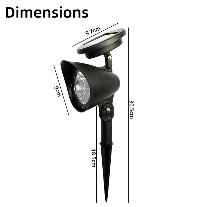Solar Spot Lights Outdoor IP65 Waterproof Adjustable Landscape Spotlights for Garden Yard Patio Driveway Garage Pool 1 pcs