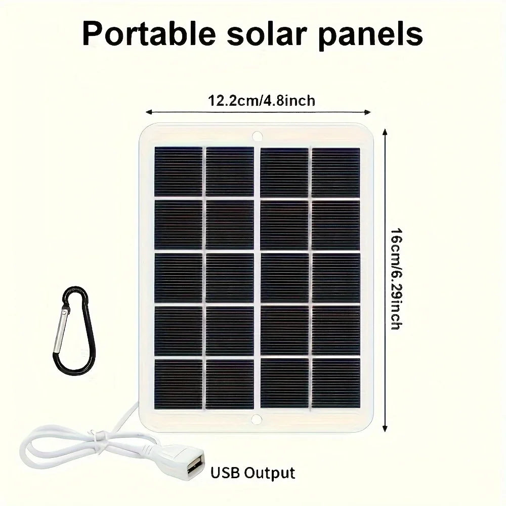 1pcs USB Foldable Solar Panel Portable Flexible Small Waterproof 5V Folding Solar Panels Cells For Mobile Phone Battery Charger
