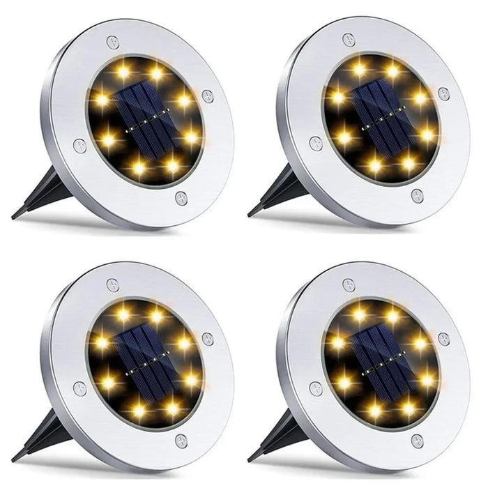 Solar Ground Light Garden Lamp Solar Powered Landscape Path Outdoor for Yard Backyard Lawn Patio Decorative Wedding Christmas