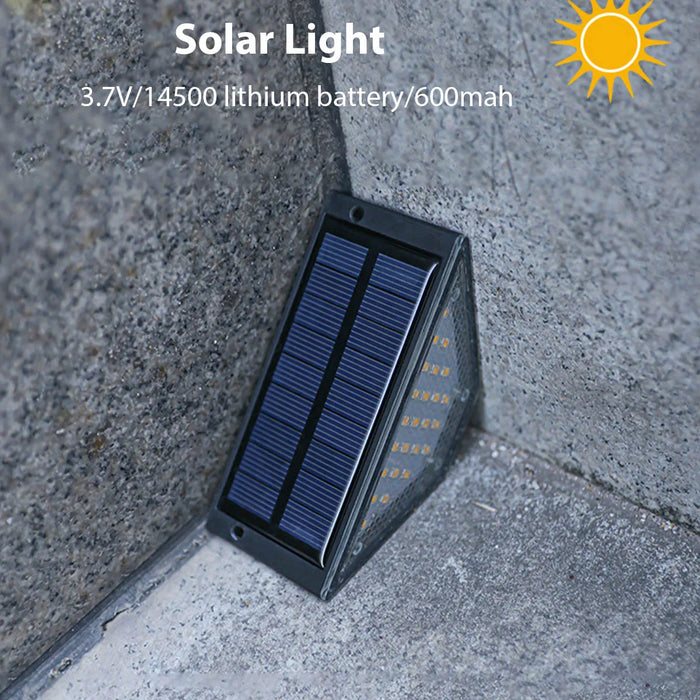 1/2/4pcs LED Solar Stair Light 3000K Waterproof Outdoor Garden Passage Courtyard Terrace Guardrail Step Light Landscape Light