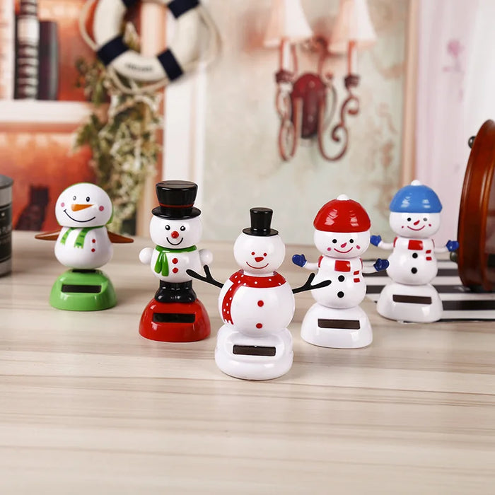 Christmas Desktop Home Decoration Solar Dancing Santa Claus Elk Snowman Merry Christmas Gift Home Accessorie Festival Decoration