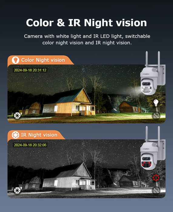 Solar Camera Security Cameras Wireless WIFI / 4G Solar Outdoor Camera 8MP 4K 12X Zoom SIM Human Detection Security Kamera