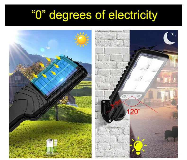 Solar light outdoor courtyard light human body sensing light wall light integrated household solar street lights burst bright