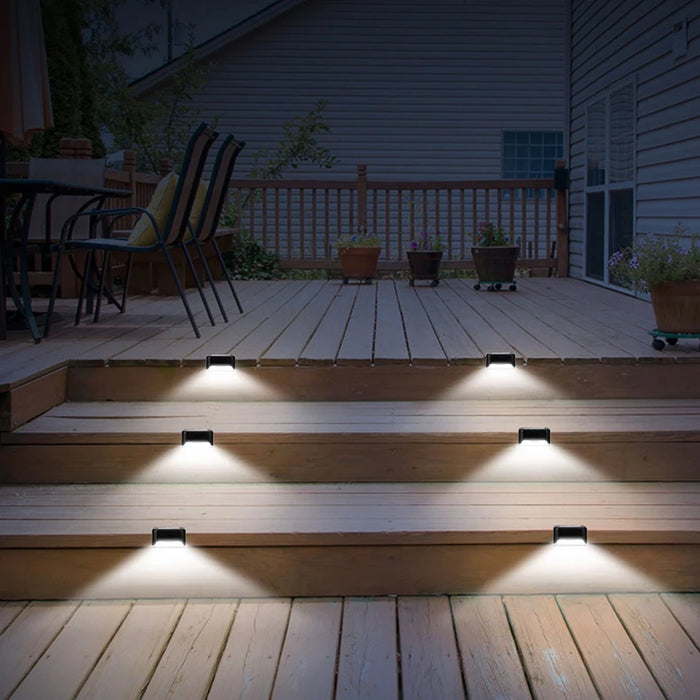 Solar Pathway Light,Outdoor Step Light,Garden Fence Light,Yard Decor,Stair Railing Lamp,Waterproof Solar LED,Patio,Hedge,Walkway