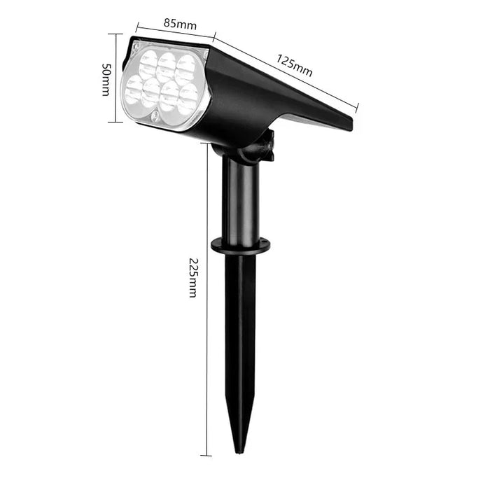 Ultra bright LED Solar Light Spotlights Outdoor Landscape Wall Light Waterproof 150° Adjustable Lawn Garden Yard Decor Lighting