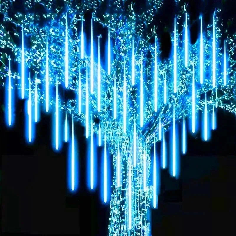 LED Meteor Shower String Light Christmas Wedding Party Solar Garland Lamp Summer Garden Decoration Festoon Solar Outdoor Lights