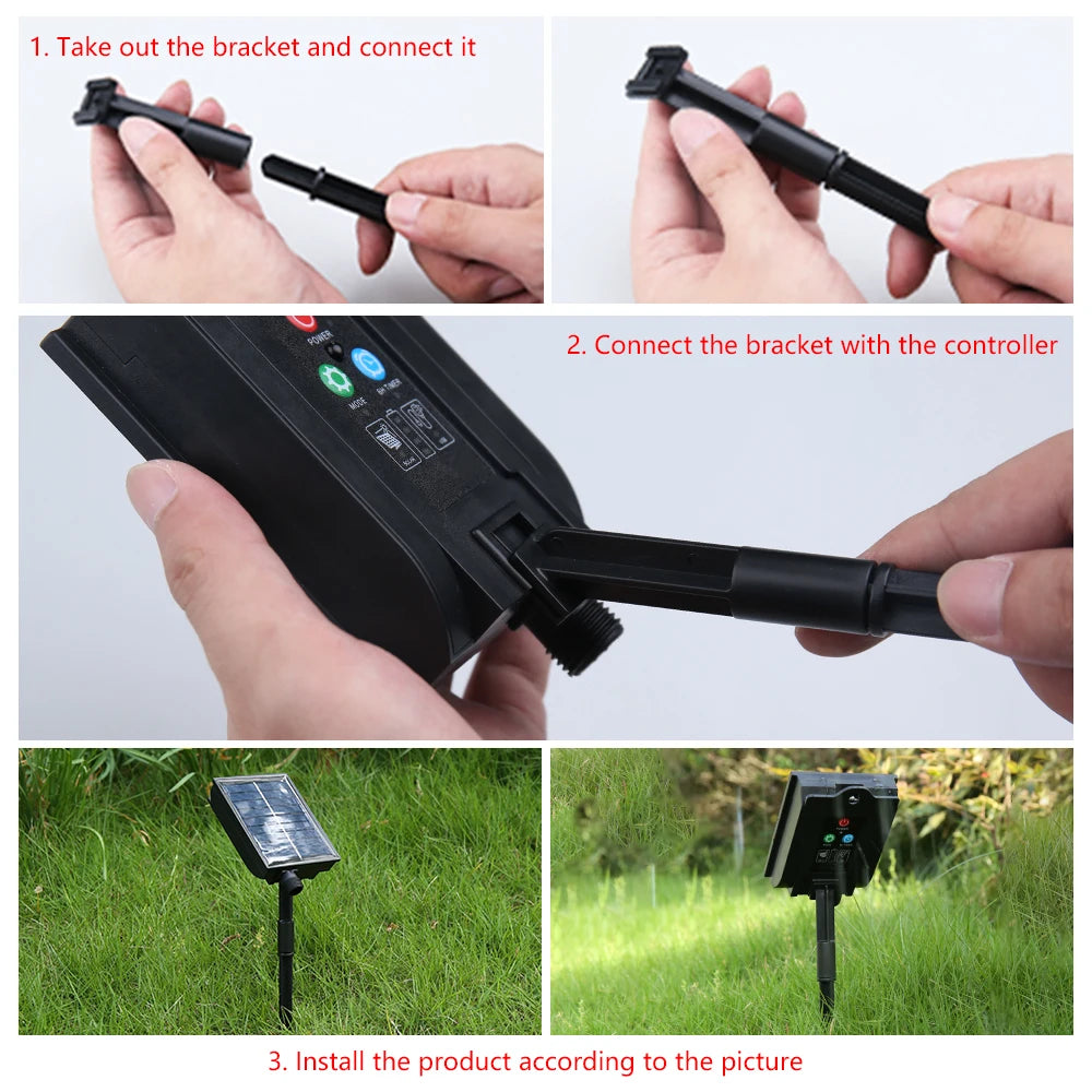 Solar LED Strip Light 8 Modes Fairy Lights Atmosphere IP67 Waterproof 5M 10M Wall Decoration Solar Lamp Christmas Colorful