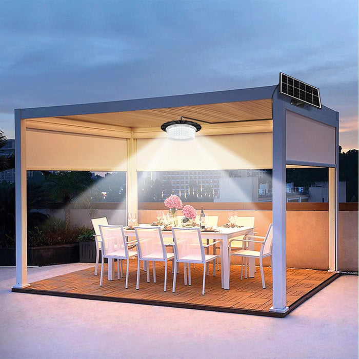 Solar Shed Lamp Solar Pendant Light Indoor/Outdoor Motion Sensor Lamp for Garden Chicken Coop Barn Patio Gazebo Garage Lighting