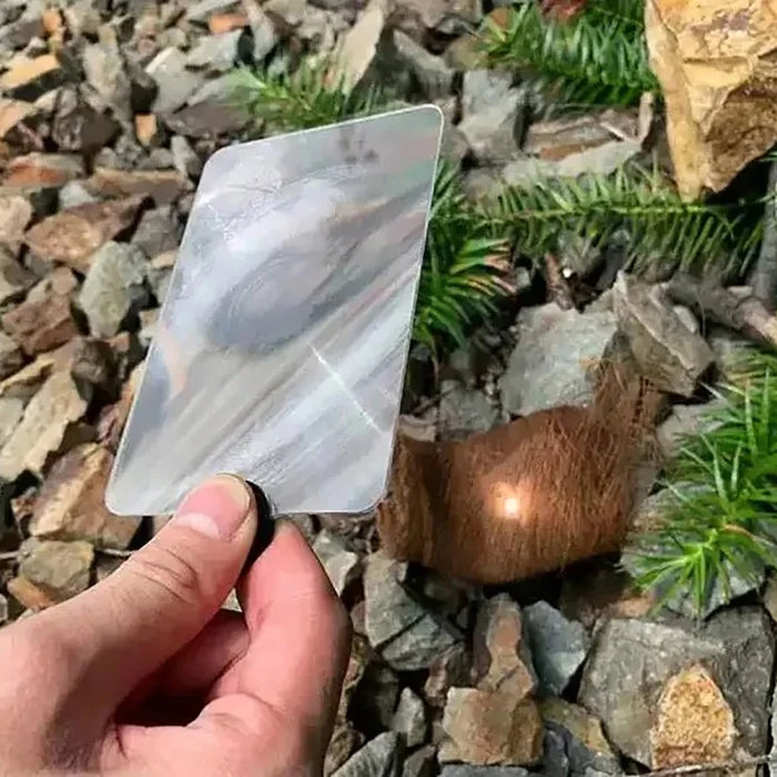 Magnifying Glass Card Fire Starter Outdoor Solar Lgniter Fresnel Solar Concentrator Picnic Lgnition Tools Survival Multitools