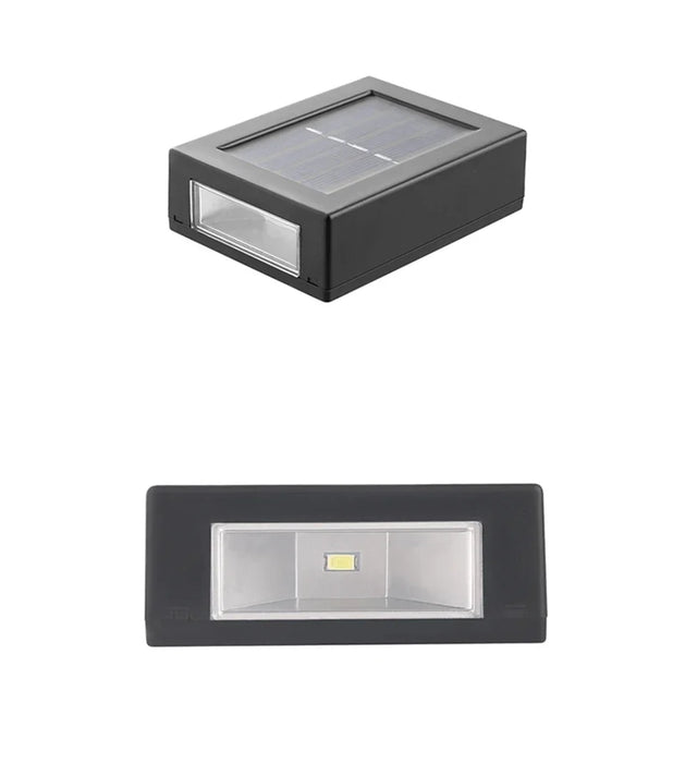 LED Solar Wall Light Outdoor Waterproof Solar Spot Light Up and Down Luminous Lighting For Garden Street Landscape Decoration
