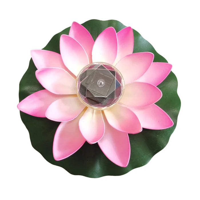 Artificial Floating Lotus Solar Powered Night Lights, Led Energy Saving Lamp, Garden Pool, Pond, Fountain Decor, Lantern Lights