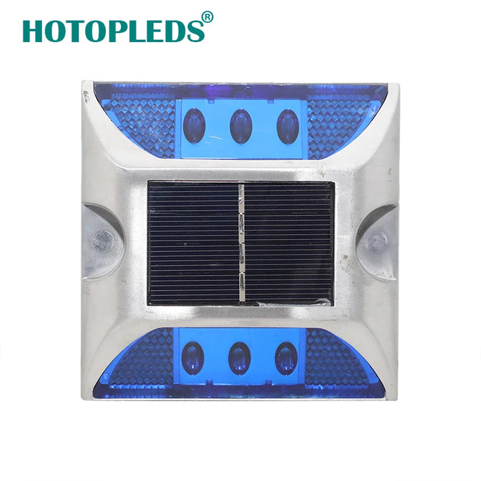 Outdoor Deck Lights 6 LED Solar Aluminum Road Stud for Road Safety Items