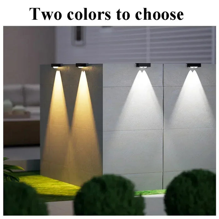 LED Solar Step Lamp Path Stair Outdoor Garden Lights Waterproof Balcony Light Decoration for Patio Stair Fence Light