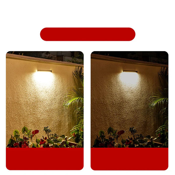 Solar Wall Light Outdoor Lighting Waterproof Fixture Doorway Courtyard Garden Balcony Home Decoration LED Solar Wall Lamp