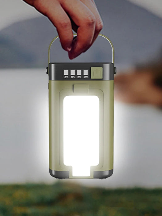 Solar Foldable Camping Light Rechargeable Lantern Power Bank Solar Camping Lantern Portable Flashlight LED Tent Light